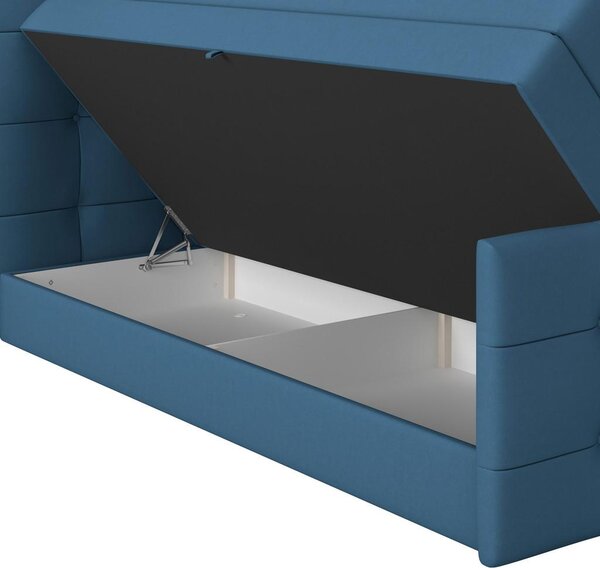 Modern Living Postelja Boxspring Josie-C, Temno Modra, 160x200