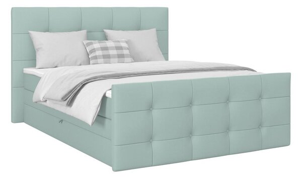 Modern Living Postelja Boxspring Josie-c, Žadasto Zelena, 160x200