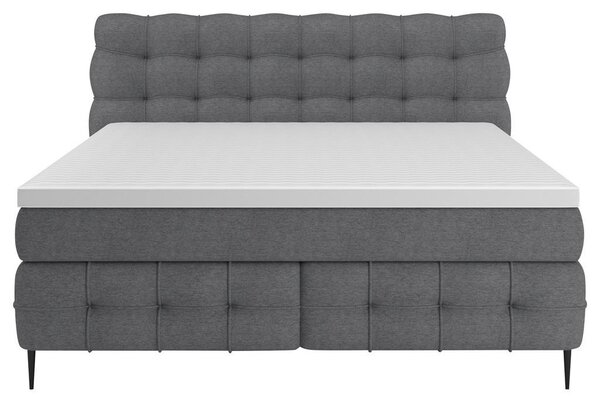Premium Living Postelja Boxspring Scarlett, Siva, 160x200