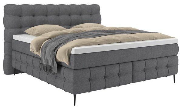 Premium Living Postelja Boxspring Scarlett, Siva, 160x200