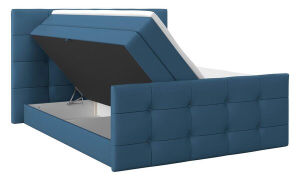 Modern Living Postelja Boxspring Josie-C, Temno Modra, 160x200