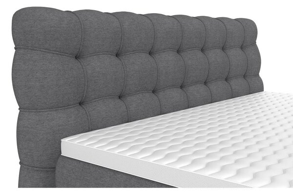 Premium Living Postelja Boxspring Scarlett, Siva, 160x200