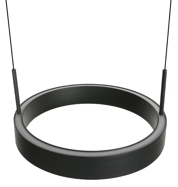 Steinhauer LED viseča svetilka Mykty, črna, dolžina 95 cm, kovina, 4-svetilna., zatemnjen, Črna, Dnevna soba / jedilnica, Kovina, Sodobni