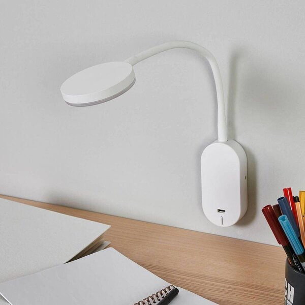 LindbyLindby - Milow LED Stenska Svetilka USB White Lindby