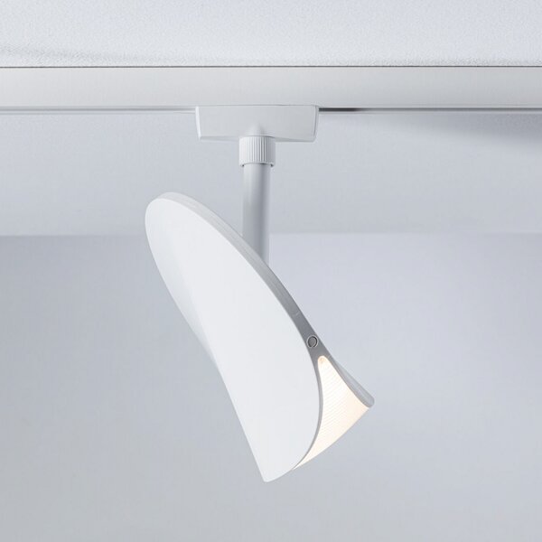 Paulmann URail LED-Spot Alejandro, signalno bela, 3.000K, dim., zatemnjen, Bela, Dnevna soba / jedilnica, Plastika, Sodobni