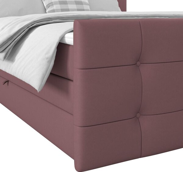 Modern Living Postelja Boxspring Josie-C, Roza, 180x200