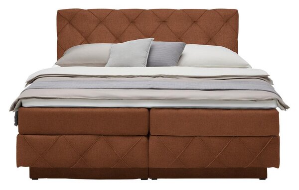 Premium Living Postelja Boxspring Cordoba, Opečnato Rjava, 160x200