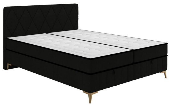 Mömax Postelja Z Vzmetnico Silla, Črna, 160x200