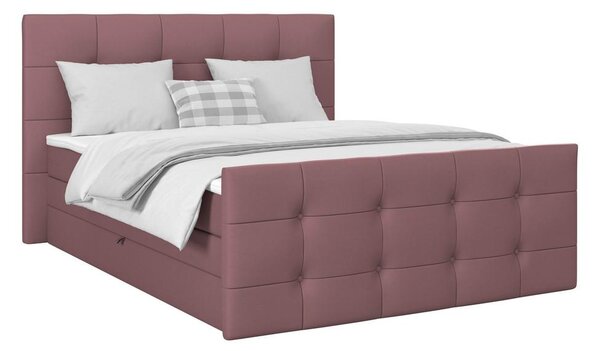Modern Living Postelja Boxspring Josie-C, Roza, 160x200