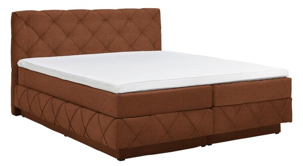 Premium Living Postelja Boxspring Cordoba, Opečnato Rjava, 160x200