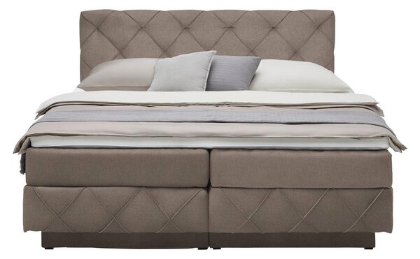 Premium Living Postelja Boxspring Cordoba, Rjava, 160x200