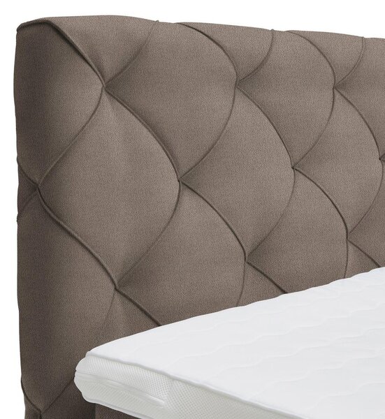 Premium Living Postelja Boxspring Cordoba, Rjava, 160x200