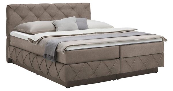 Premium Living Postelja Boxspring Cordoba, Rjava, 160x200