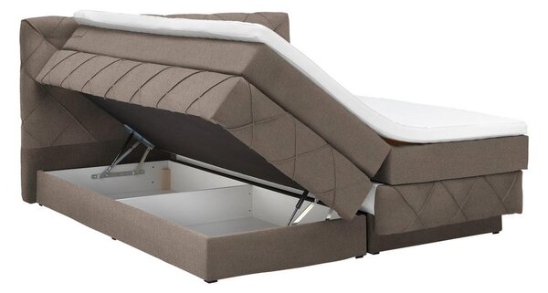 Premium Living Postelja Boxspring Cordoba, Rjava, 160x200
