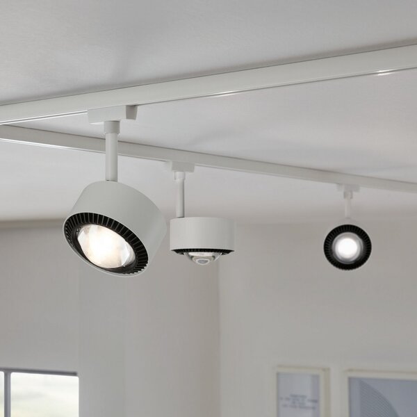 Paulmann Paulman URail LED-Spot Aldan, signalno bela, White Switch, Bela, Dnevna soba / jedilnica, Kovina, Sodobni