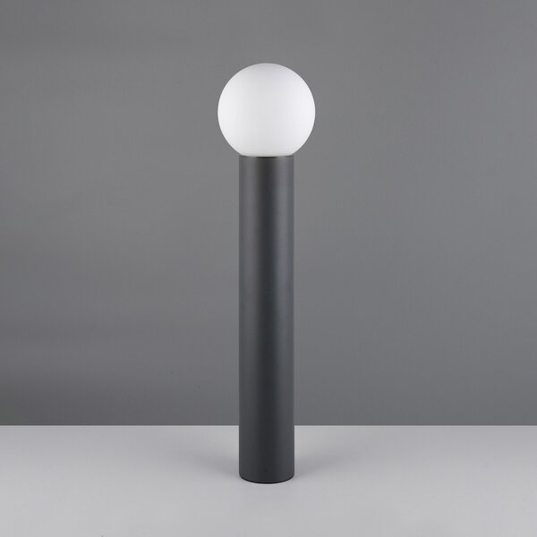 Trio Lighting Stojalo za svetilko Mures, antracit, višina 80 cm, kovina, zatemnjen, Črna, Aluminij, Sodobni