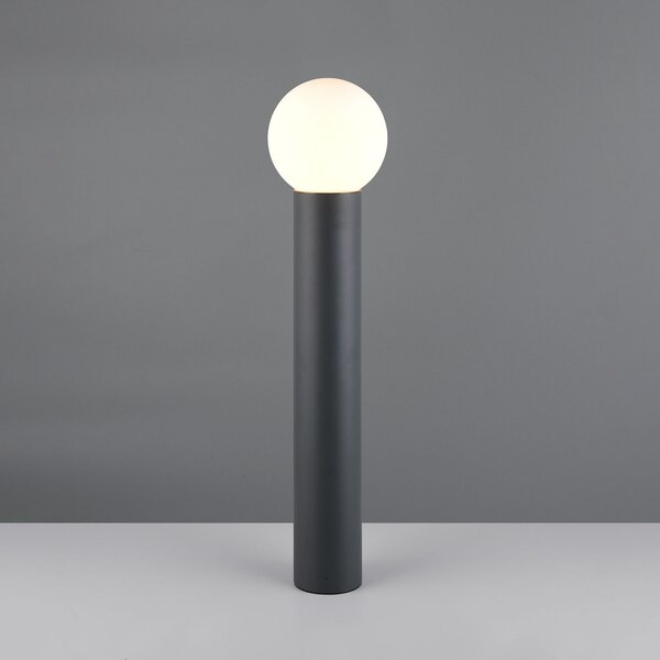 Trio Lighting Stojalo za svetilko Mures, antracit, višina 80 cm, kovina, zatemnjen, Črna, Aluminij, Sodobni