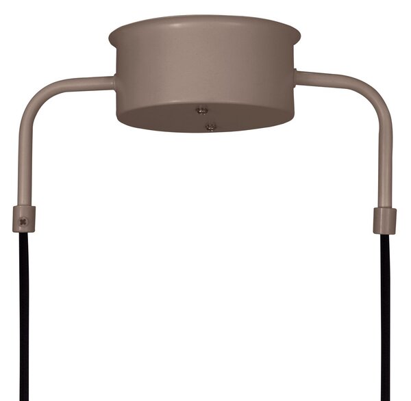 Globen Lighting viseča svetilka CURVE, dolžina 165 cm, rjava, 5-svetilna., zatemnjen, Rjava / rjasta, Dnevna soba / jedilnica, Kovina, Vintage
