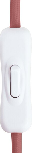 Globen Lighting namizna svetilka Castello, roza/bež, višina 28 cm, Bež, Dnevna soba / jedilnica, Tkanine / tekstil, Dizajn