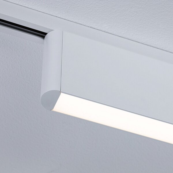 Paulmann URail LED svetlobna letev Ceris, 3000K, aluminij, z možnostjo, zatemnjen, Bela, Dnevna soba / jedilnica, Aluminij, Sodobni