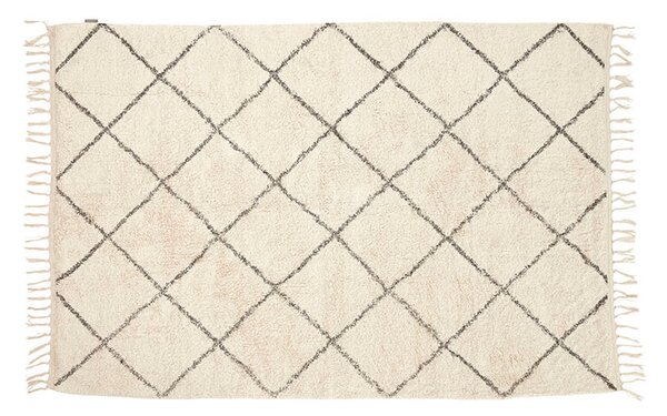 HübschHübsch - Rhomb Rug 120x180 Off White Hübsch