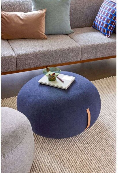 HübschHübsch - Mochi Pouf Ø70 Dark Blue Hübsch