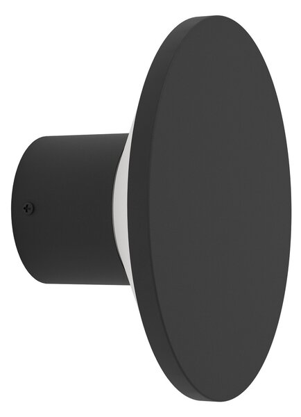 EGLO LED-stenna svetilka za zunanjo uporabo Rigosa, črna, Ø 10 cm, kovinska, Črna, Kovina, Sodobni