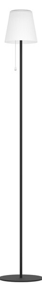 EGLO Sončna LED-terasa svetilka Scordiano-L, črna, višina 120 cm, Črna, Kovina, Sodobni