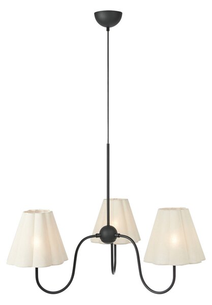 Markslöjd Visoka svetilka Veya, bež, platno, Ø 90 cm, E14, zatemnjen, Bež, Dnevna soba / jedilnica, Tkanine / tekstil