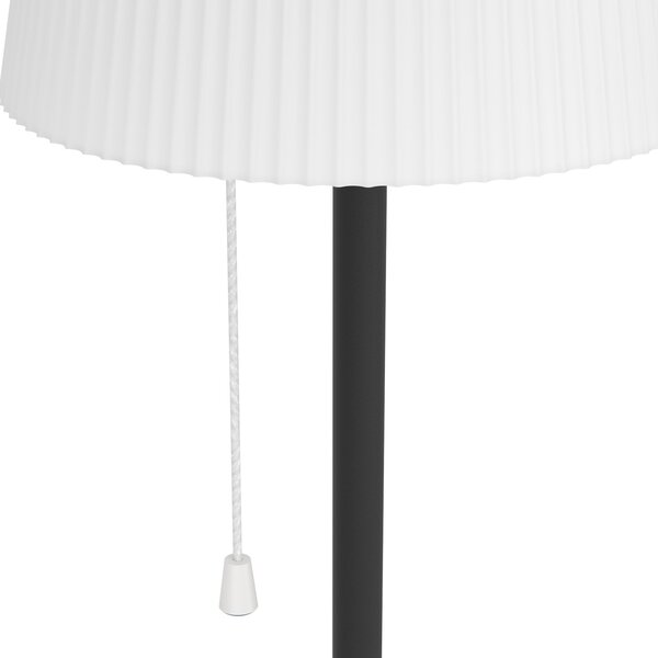 EGLO Sončna LED-terasa svetilka Scordiano-L, črna, višina 120 cm, Črna, Kovina, Sodobni
