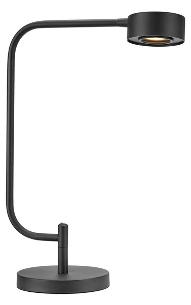 Markslöjd LED namizna svetilka Hugo, črna, višina 51,5 cm, z možnostjo zatemnitve, zatemnjen, Črna, Študija / pisarna, Kovina