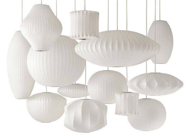 HAY Nelson Pear Bubble Obesek Svetilka M Off-White - Herman Miller, Bela, Dnevna soba / jedilnica, Plastika