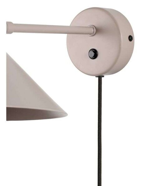 Globen Lighting stenska svetilka Cannes, bež, Ø 20 cm, Bež, Dnevna soba / jedilnica, Kovina, Skandinavski, Stenska vtičnica spodaj