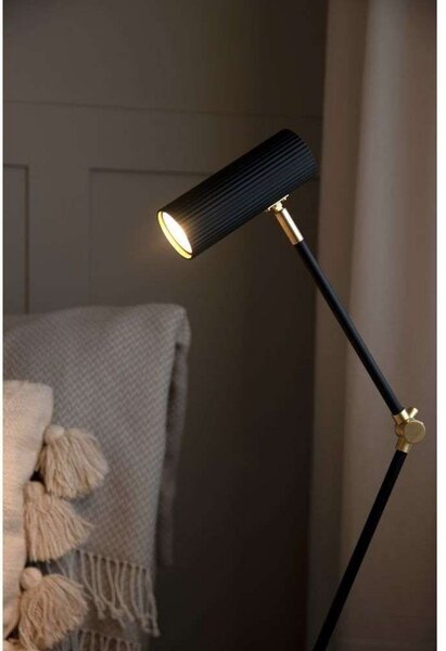 Globen Lighting namizna svetilka Hubble READ, črna, višina 45 cm, Črna, Dnevna soba / jedilnica, Kovina, Dizajn, Namizni pult