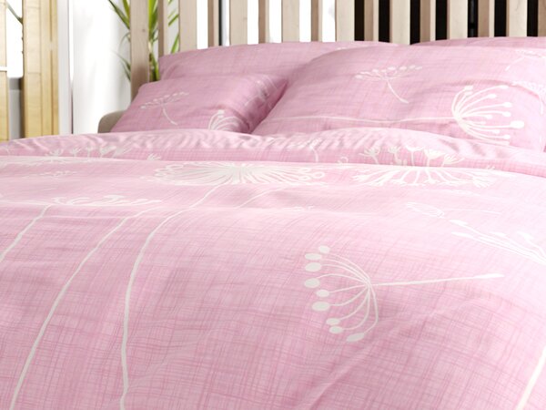 Bombažna posteljnina SOFT MEADOW roza Dimenzije posteljnine: 70 x 90 cm | 140 x 200 cm