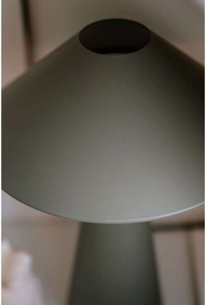 Globen Lighting namizna svetilka Cannes, zelena, višina 40 cm, Zelena, Dnevna soba / jedilnica, Kovina, Skandinavski