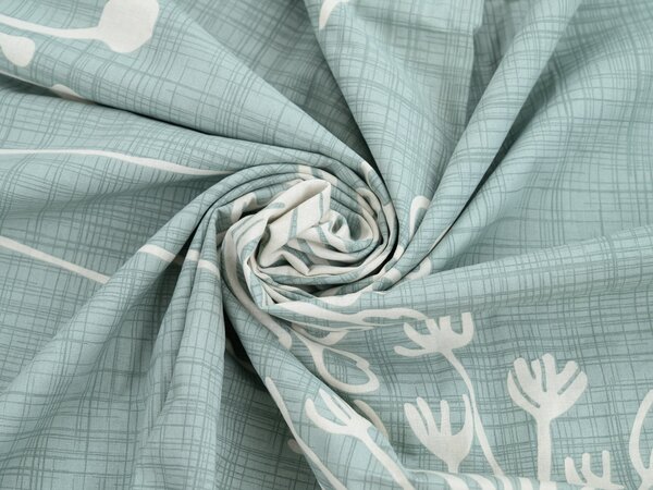 Bombažna posteljnina SOFT MEADOW zelena Dimenzije posteljnine: 70 x 90 cm | 140 x 200 cm