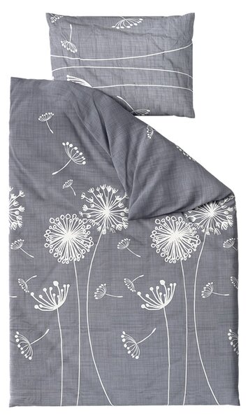Bombažna posteljnina SOFT MEADOW siva Dimenzije posteljnine: 70 x 90 cm | 140 x 200 cm