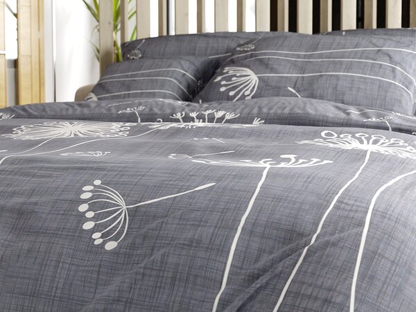 Bombažna posteljnina SOFT MEADOW siva Dimenzije posteljnine: 70 x 90 cm | 140 x 200 cm