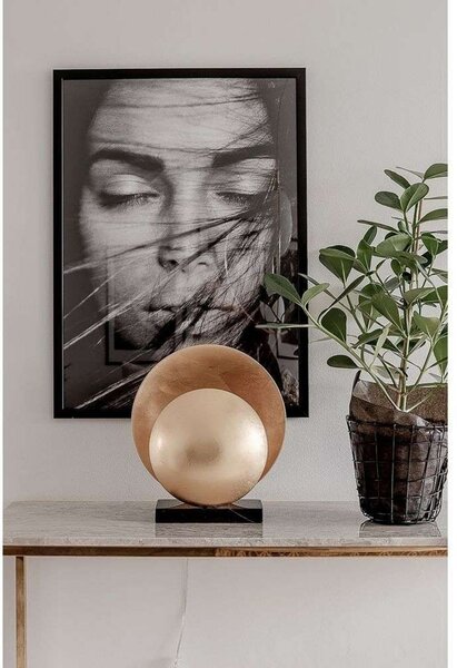 Globen Lighting namizna svetilka ORBIT, medenina, višina 32 cm, Zlata / medeninasta, Dnevna soba / jedilnica, Kovina, Dizajn