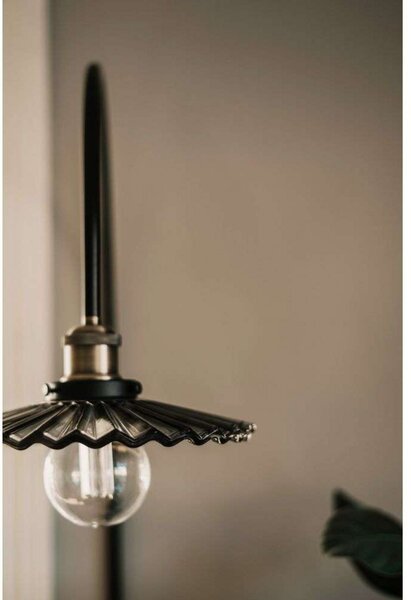 Globen Lighting stenska svetilka COBBLER, siva, višina 150 cm, Siva, Dnevna soba / jedilnica, Kovina, Vintage, Stenska vtičnica spodaj