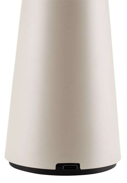 Globen Lighting Akku-Tischlampe Cannes, bež, 26 cm IP44, zatemnjen, Bež, Dnevna soba / jedilnica, Plastika, Skandinavski