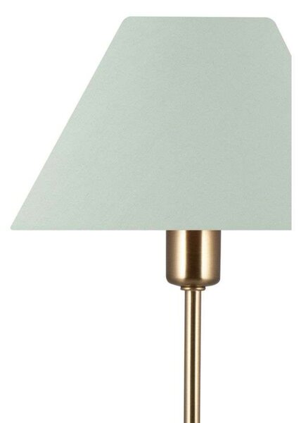 Globen Lighting namizna svetilka IRIS, zelena, višina 51 cm, Zelena, Dnevna soba / jedilnica, Steklo, Vintage