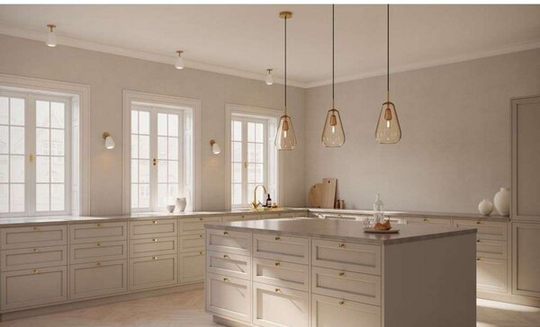 Nuura Aps vgradni reflektor Anoli Spot Recessed, Ø 10 cm, bela/zlata, zatemnjen, Zlata / medeninasta, Dnevna soba / jedilnica, Kovina, Skandinavski, Vgreznjeni strop