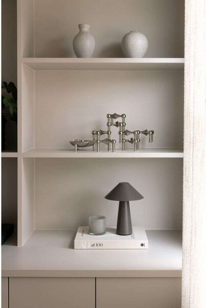Globen Lighting Akku-Tischleuchte Cannes, rjava, 26 cm, IP44, zatemnjen, Rjava / rjasta, Dnevna soba / jedilnica, Plastika, Skandinavski