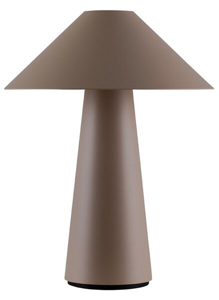 Globen Lighting Akku-Tischleuchte Cannes, rjava, 26 cm, IP44, zatemnjen, Rjava / rjasta, Dnevna soba / jedilnica, Plastika, Skandinavski