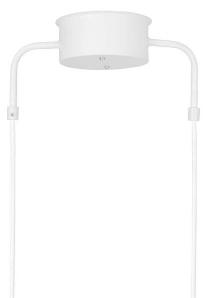 Globen Lighting viseča svetilka CURVE 5, bela, 5-žarnična, 165 cm, zatemnjen, Bela, Dnevna soba / jedilnica, Kovina, Vintage
