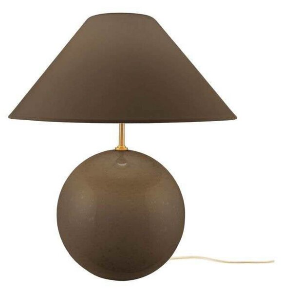Globen Lighting namizna svetilka IRIS, rjava, višina 39 cm, Rjava / rjasta, Dnevna soba / jedilnica, Steklo, Vintage