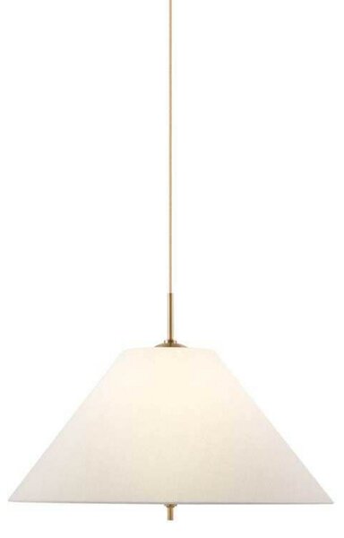 Globen Lighting viseča svetilka IRIS, krem, Ø 50 cm, zatemnjen, Bež, Dnevna soba / jedilnica, Tkanine / tekstil, Vintage