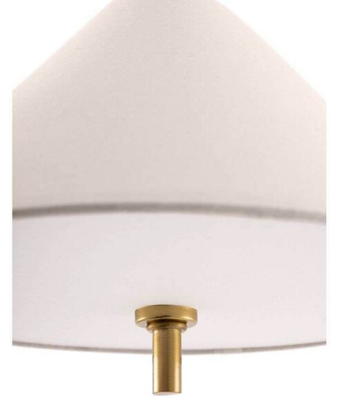 Globen Lighting viseča svetilka IRIS, krem, Ø 25 cm, zatemnjen, Bež, Dnevna soba / jedilnica, Tkanine / tekstil, Vintage